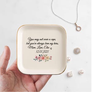 Mother of The Bride Ring Dish, Gift for mom, Custom Ring Dish, Trinket Tray, Mom Ring Dish, Jewelry Dish For Mom, Wedding Ring Dish