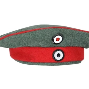 German Prussian M1907 FIELD GREY CAP Kratzchen - All Sizes - WW1 Repro Army Hat