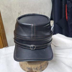 American Civil War Kepi leather cap, extraordinary craftsmanship. all sizes available