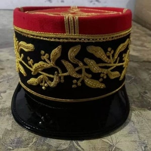 WW2 Rare képi général français pour l'inspecteur général de la Poste aux armées de haute qualité, pas une réplique bon marché