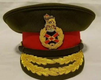 WW2 イギリス陸軍少将バイザー帽子 金編みキャップ 全サイズあり