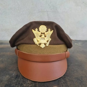WW2 将校用クラッシャーバイザーキャップ US ARMY/米軍 WWII 将校