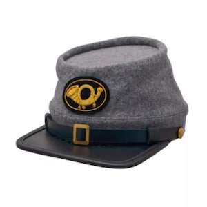 American Civil War 040 Infantry Officers Kepi Cap Material: 100% Wool Reproduction