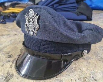 WW2;軍事アメリカUSMC海兵隊陸軍将校ドレスキャップ帽子 - Etsy 日本