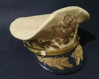 ブラック版　マッカーサー　アメリカ軍将校用制帽 ブラック版 マッカーサー アメリカ軍将校用制帽