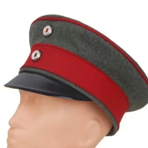 WW1 Schirmmütze M10 - Prussian M1910 officer visor cap - repro