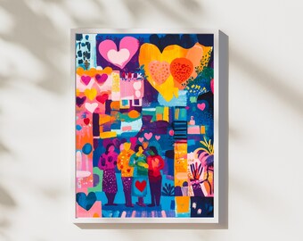 Work For Love – Gender Equality, Clean Energy Digital Art | SDG 5 , 7 Printable Poster