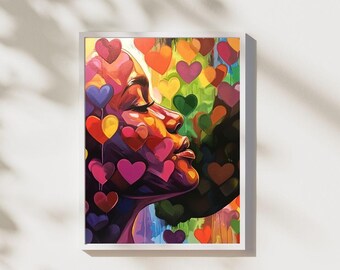 Love For All – Digital Art for Reduced Inequalities | SDG 10 Inclusive Poster