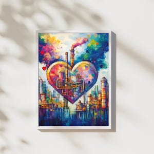 Industry Heart Art Print: Innovation & Infrastructure (Digital Download)