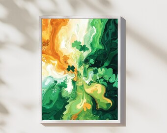 Green Nature AI Art – Sustainable Digital Wall Print – Eco Conscious Poster Download
