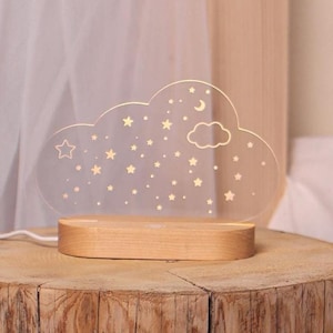 Kinder Nachtlicht, Kinderzimmer Lampe, Schlaflicht, USB Nachtlicht, Babygeschenk, Nachtlicht Geschenk, Nachtlampe, Beruhigendes Licht