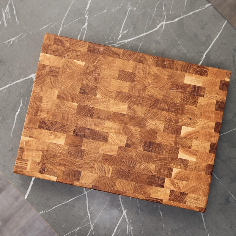 Oak Cutting Board with Stand, Housewarming Gift, Chopping Board, Charcuterie Board, Meat Cheese Wood Serving Board, New Home Gift