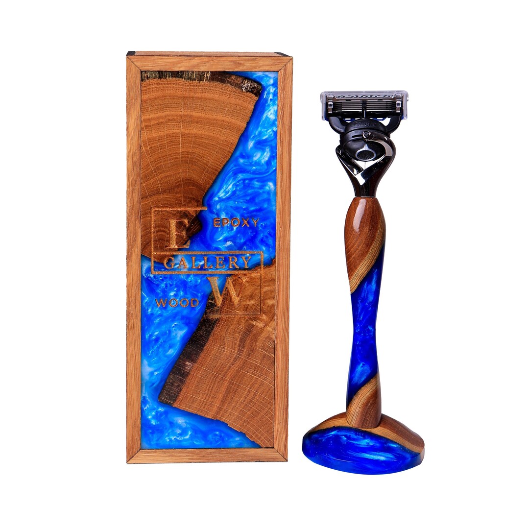 Resin Razor Resin Gillette Razor, Best Men Gift, Handmade Resin Razor, Wood Shaving ...