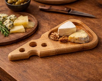 Wooden Cheese Plate, Divided Snack Tray, Snack Tray, Wood Serving Tray, Muttertagsgeschenk, Nut Platter, Serving Platter, Housewarming gift