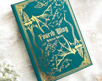 FOURTH WING Rebound Hardcover l Handmade Special Edition Rebind
