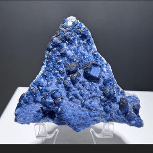 Spectacular And Very Rare Blueberry Fluorite Display Specimen