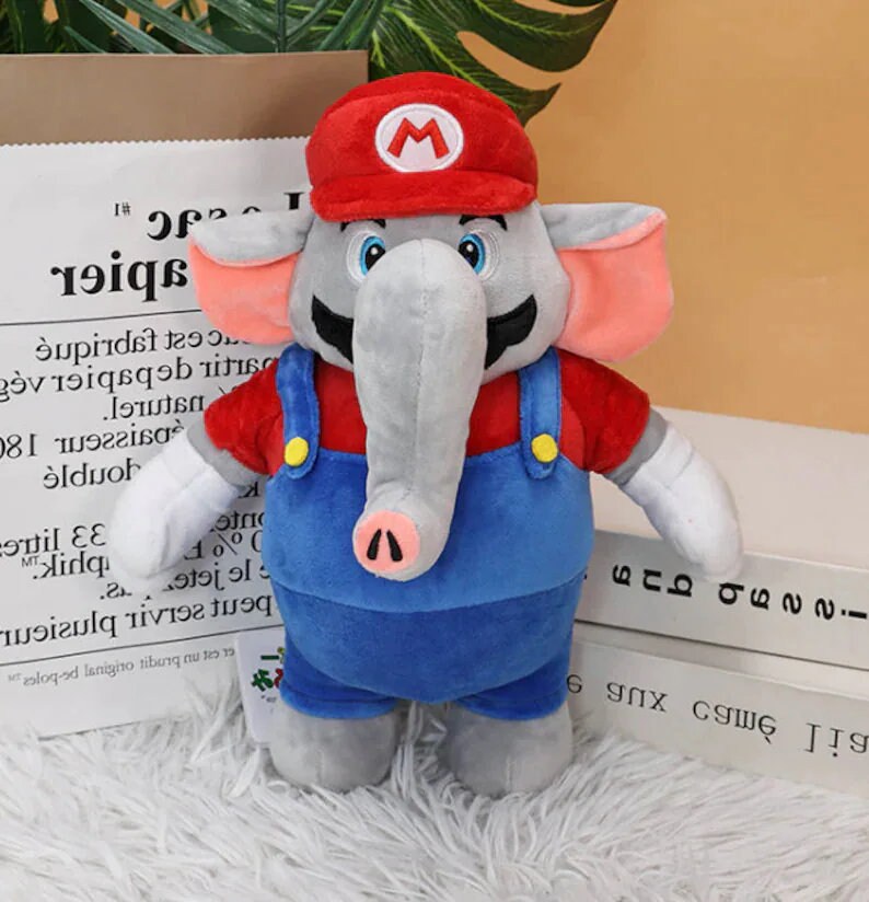 Mario Luigi Super Mario Plush Toy Wonder Elephant, 30 Cm Etsy