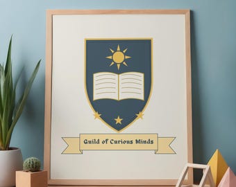 Guild of Curious Minds Printable Classroom Wall Art Back to School Digital Download