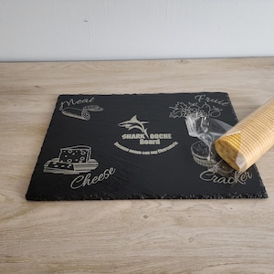 Unique Whimsical Slate Charcuterie Board | Handcrafted Serving Platter