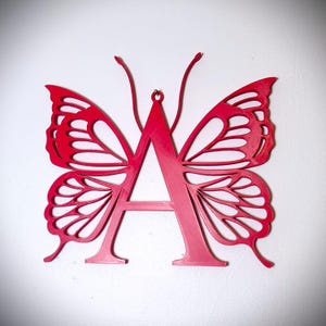 Whimsical Butterfly Wing Letters | 3D Printed Name Initials | Gift for Her