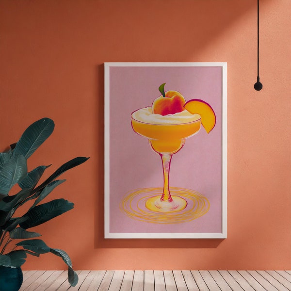 Sip in Style: Bellini Cocktail Gift Wall Art Collection for Chic Spaces. Instant Digital Download