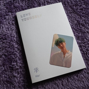 OPENED BTS ALBUM - Love Yourself Her - O version - Suga/Yoongi card