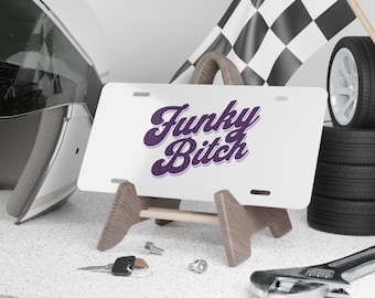 Phish Funky Bitch Vanity Plate, Unique Car License Plate, Personalized Plate, Custom Gift, Funny Car Decor, Auto Accessory
