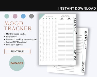 Monthly Mood Tracker Printable