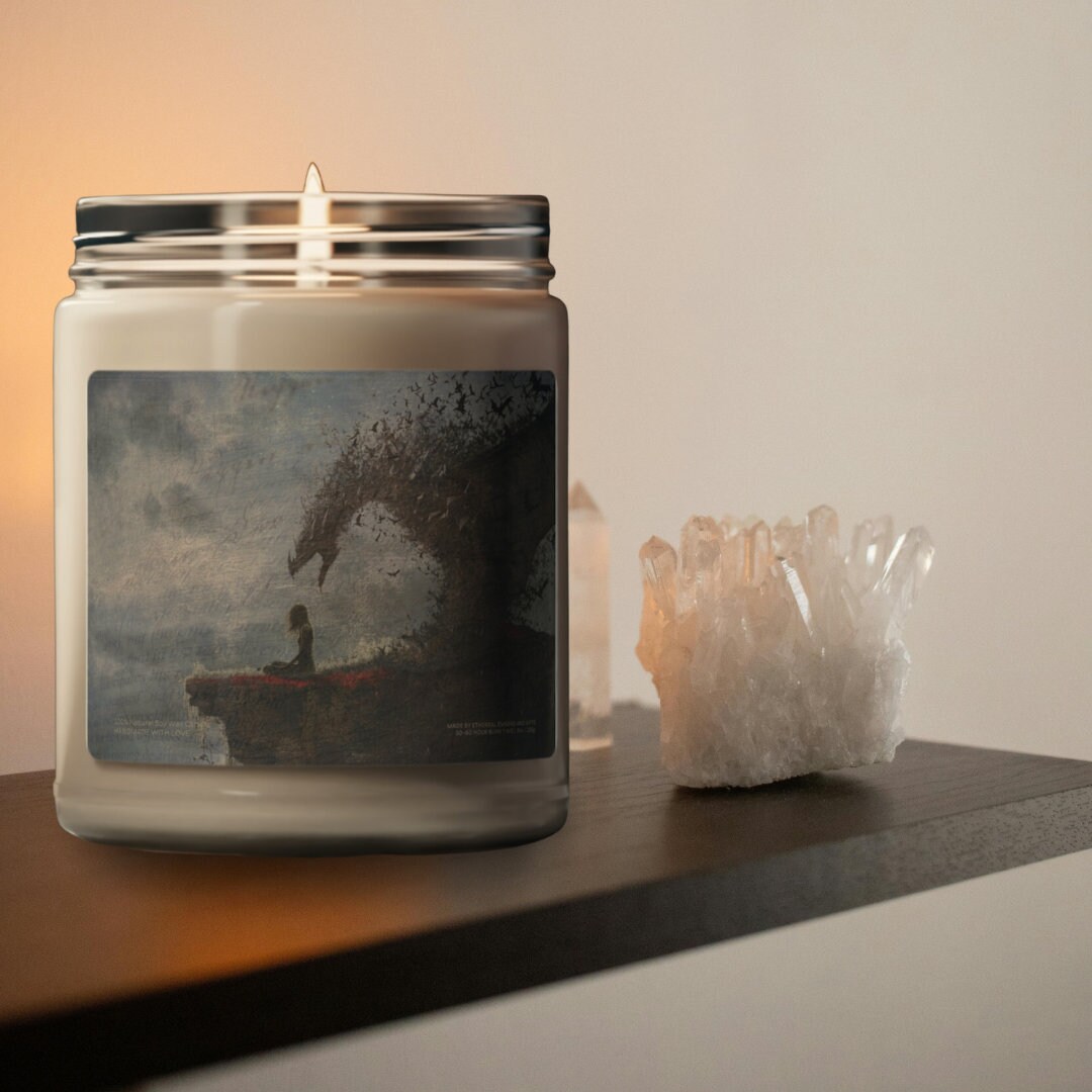 The Most Dangerous Monster Mental Health Fantasy Mystical Scented Soy Candle, 9oz Etsy