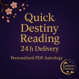Lectura rápida de Zi Wei Dou Shu · Carta natal de astrología china PDF · 紫微斗数命盘速读 · Entrega 24h
