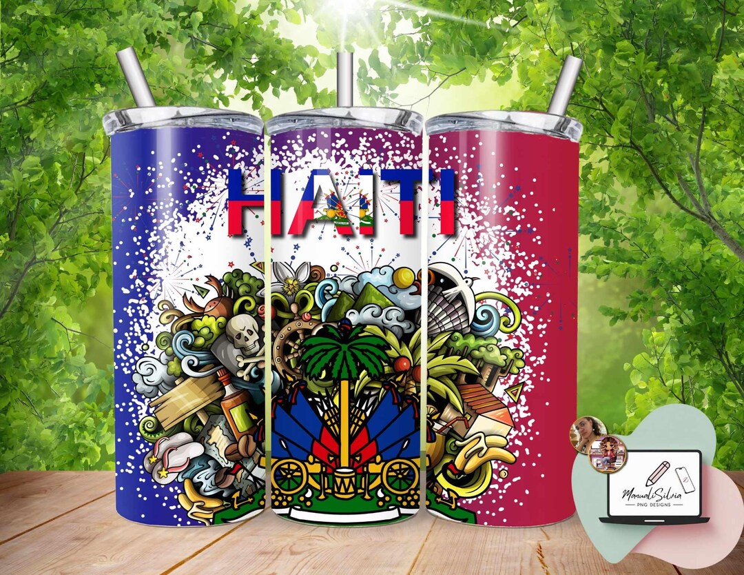 Haiti Personalized 4 in 1 Can Cooler Tumbler Hispaniolan Trogon Tropical Vibes LT7 main image 0