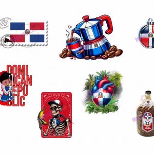 Dominican Republic Stickers: PNG Digital Files for Laptops - Etsy