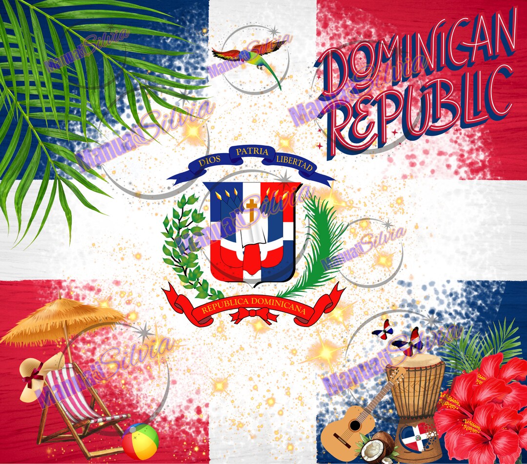 Dominican Republic Tumbler PNG Digital Files 20 Oz Tumbler Wrap Digital ...