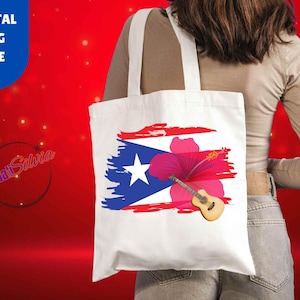 Puerto Rico digital file, Bandera Puertorriquena design, Puerto Rico flag design Png digital file, Boricua&#39;s hibiscus flower design PNG