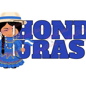 Honduras Flag Sublimation Design: Catracha PNG (Digital File)
