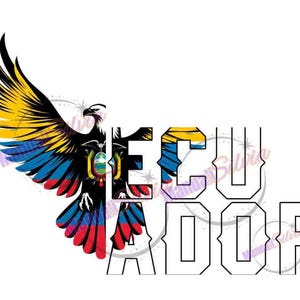 Ecuador Flag Eagle PNG: Ecuadorian Shirt Design (Digital Download)