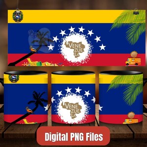 Venezuela digital files, sublimation design, PNG digital download, Venezuela mugs wrap PNG digital files, Bandera Venezolana, Venezuela flag digital design PNG, Venezuela Png, Venezuela tumbler wrap Png design, escudo de Venezuela Png,