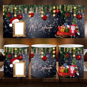 Feliz Navidad Mug Wrap Sublimation Design: Spanish Christmas (Digital Download)