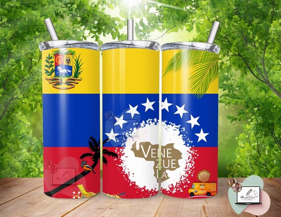 Venezuela Flag PNG: Mug & Tumbler Sublimation Design (Digital Download)