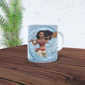 Pack, Moana Mug Wrap, Modèle de tasse 11oz, Moana Mug Sublimation Design, Moana Mug Wrap Template, Téléchargement numérique instantané, Princess Mug Wrap