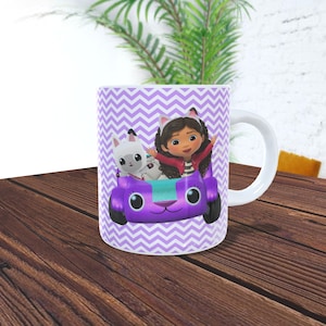 Confezione Gabby Mug Wrap, Modello tazza da 11 once, Gabby Dollhouse Mug Sublimation Design, Gabby Doll House Mug Wrap Template, Download digitale istantaneo