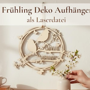 Raamhangerbestand (ai, dxf, svg, lbrn2, pdf) | Lente | Decoratie | Raamdecoratie | Krans | Raamdecoratie | Lasersnijden | Lightburn |