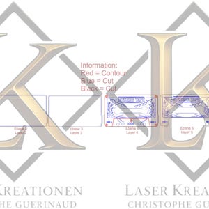 May include: A technical drawing for a laser-cut project, featuring multiple layers and cut lines. The design includes a cassette tape with floral accents and the text "MIDNIGHT TAPE". The image also includes the text "LASER KREATIONEN".