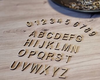 Wooden letters / numbers set, 184 pieces