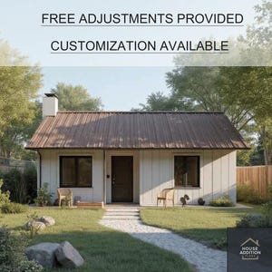 25ft x 17ft ADU Blueprint - Adjustable and Customizable - 425 Square Feet - DIY House Plan  PDF Digital Download