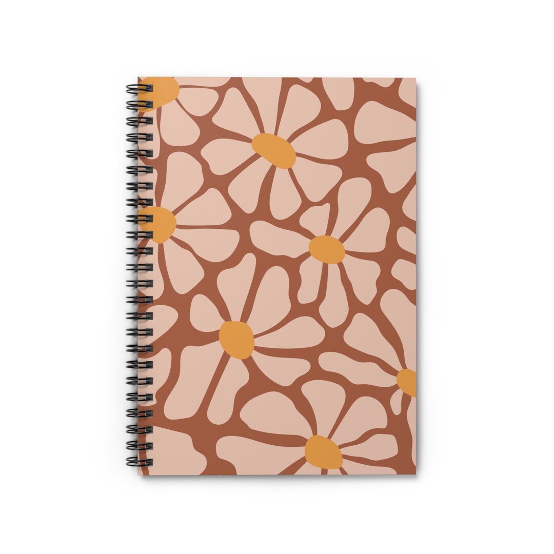 Boho Spiral Notebook - Ruled Line - Floral Notebook Journal - Teenage ...