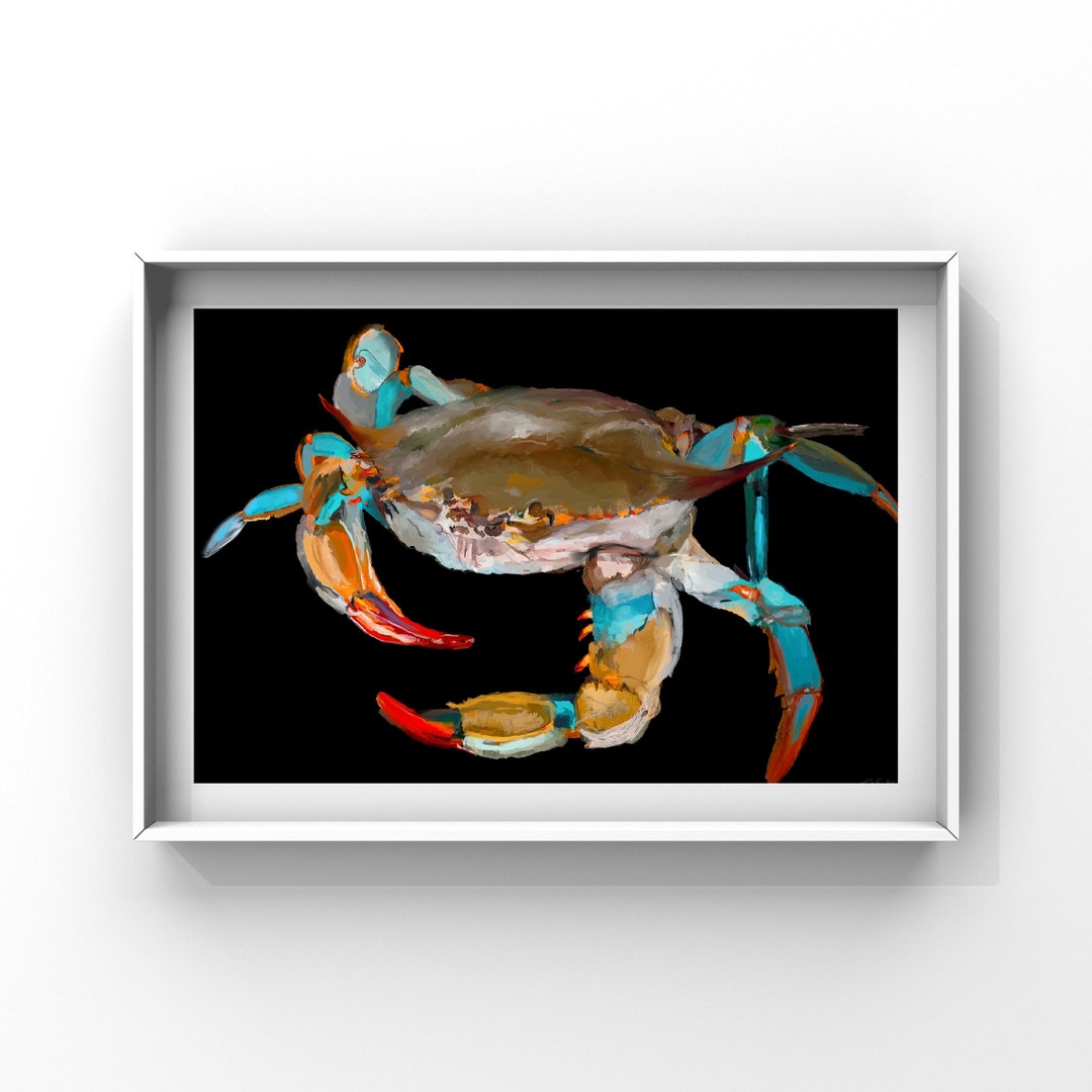 Sea Life Print, Shellfish Print, Nautical Beach House Wall Art, Coastal ...