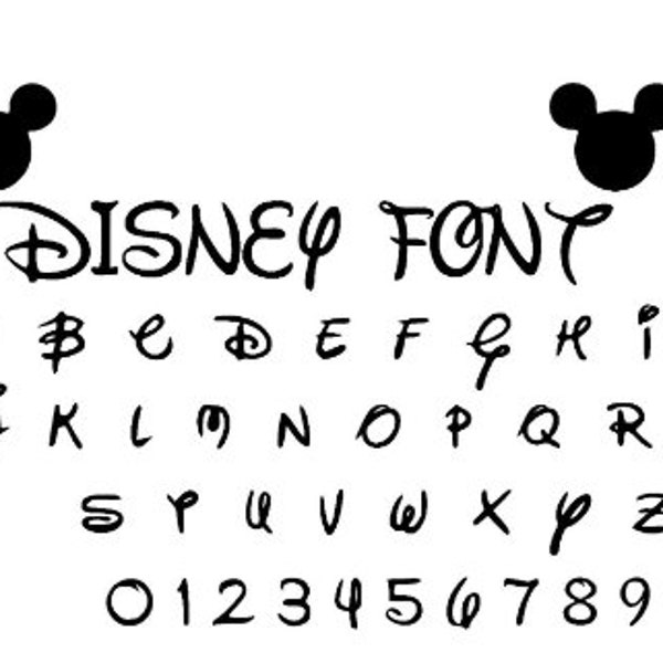 Mickey font, Mickey font svg, Mickey font cricut, Mickey font silhouette, Mickey cuttable font-ink, minnie font, mickey font
