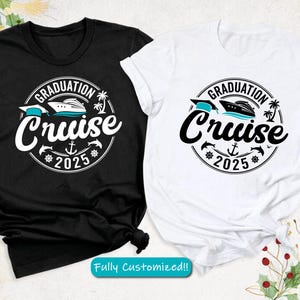 Graduation Cruise 2025 Shirt, Beach Summer Vacation Cruise Ship shirts, Class Of 2025 Cruise Shirts, Family Grad Tee, Matching Cruise Shirts