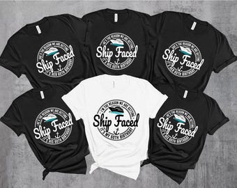 Cruise Birthday Crew Shirt, Ship Faced 60th Birthday Cruise Shirts, Cruise 2025 Shirt, Cruise Birthday T Shirts, Birthday Cruise Squad Shirt